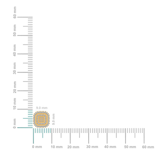 10K Yellow Gold Round Diamond Square Shape Designer Mens Stud Earring 1/5 Cttw