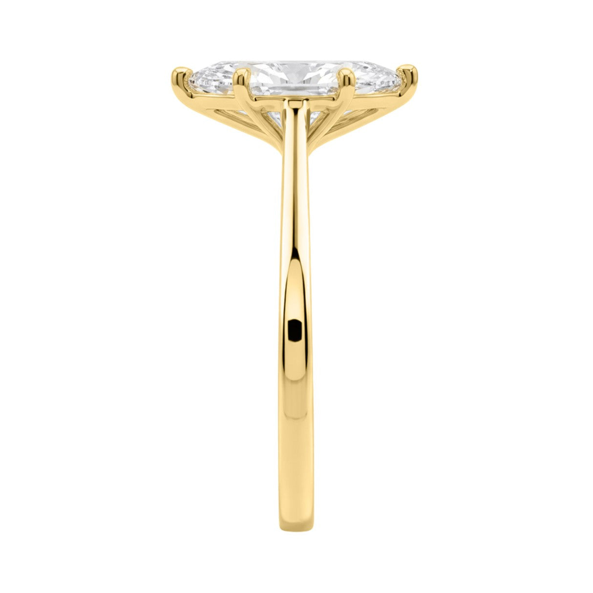 14K YELLOW GOLD 1 1/2CT MARQUISE DIAMOND SOLITAIRE RING - IGI CERTIFIED