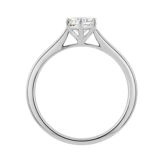 14K WHITE GOLD 1.00CT MARQUISE LAB DIAMOND LADIES SOLITAIRE RING - IGI CERTIFIED