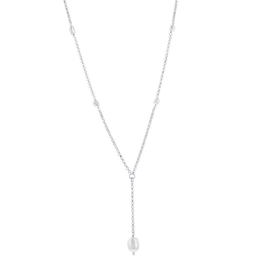 Sterling Silver, FWP Lariat Necklace
