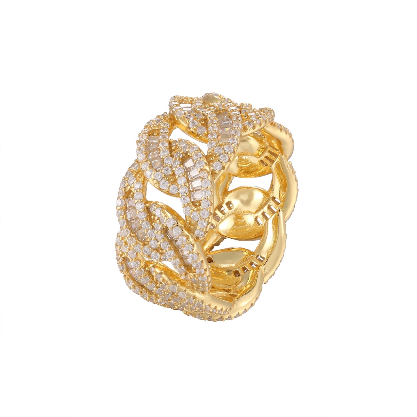 Sterling Silver CZ Infinity Designer Sz 7 Mens Rings GP