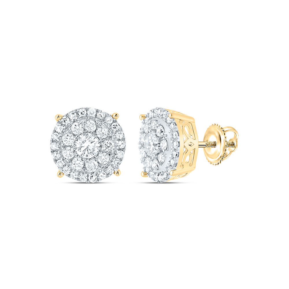 Stunning affordable diamond earrings online featuring a round design and sparkling stones in a classic setting