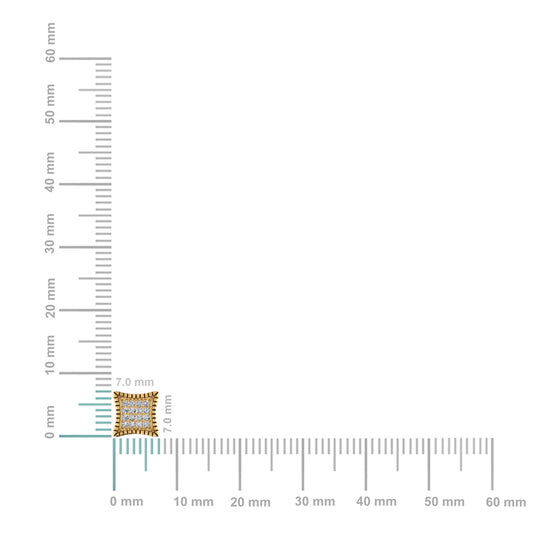 10K yellow gold diamond stud earrings featuring a classic design with sparkling diamonds