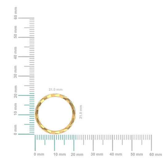 14K Yellow Gold Round Diamond Prong Set Designer Couple Band 3/8 Cttw featuring a polished finish