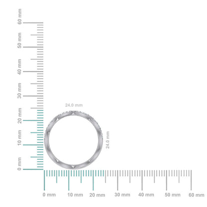 14K white gold diamond couple band with elegant design and shimmering diamonds