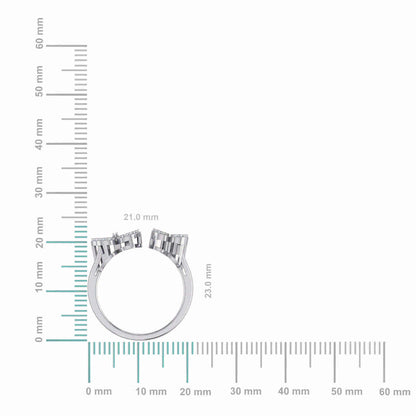 Elegant women's butterfly diamond ring featuring intricate design and shimmering diamonds