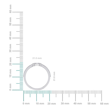 14K White Gold Round Diamond Womens Cluster Designer Ring 1/4 Cttw