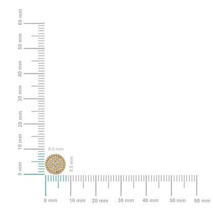 10K Yellow Gold Round Diamond Designer Mens Stud Earring 1/5 Cttw