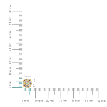 Elegant 10K yellow gold diamond earrings featuring a sparkling design for a luxurious look