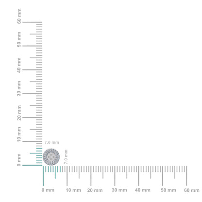 10K white gold diamond halo earrings featuring a stunning diamond centerpiece with delicate accents