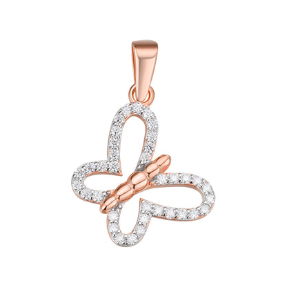 Elegant sterling silver moissanite butterfly pendant with stunning sparkles for jewelry lovers