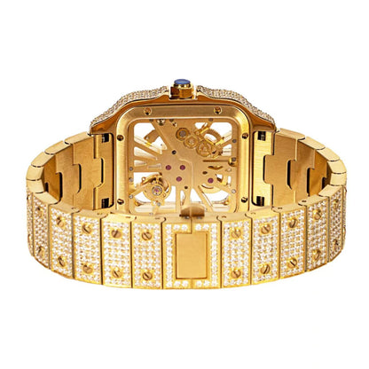 Moissanite Stainless Steel 20-1/5 Cttw Yellow Steel  Band 20.20 Ct