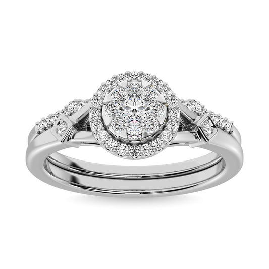 Diamond 1/2.Tw. Bridal Ring in 14K White Gold