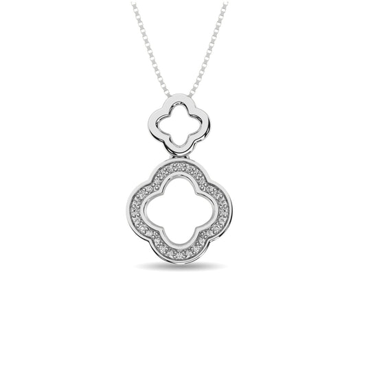 Diamond Fashion Pendant 1/20 CT in Sterling Silver
