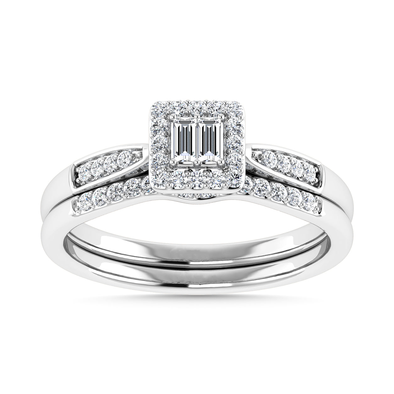 Diamond 1/4 CT Bridal Ring in 10K White Gold