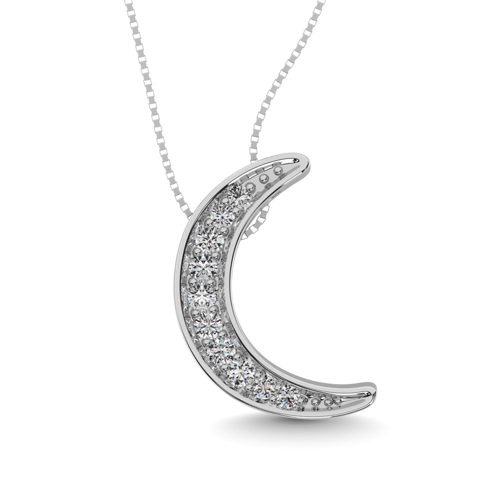 Diamond 1/10 CT Fashion Pendant in Sterling Silver