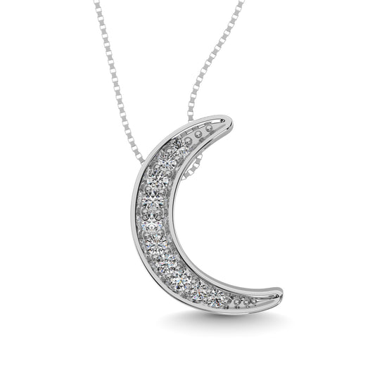 Diamond 1/10 CT Fashion Pendant in Sterling Silver