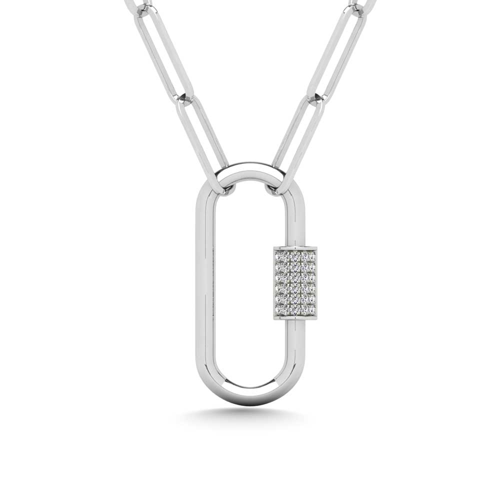 Diamond 1/20 CT Fashion Pendant in Sterling Silver