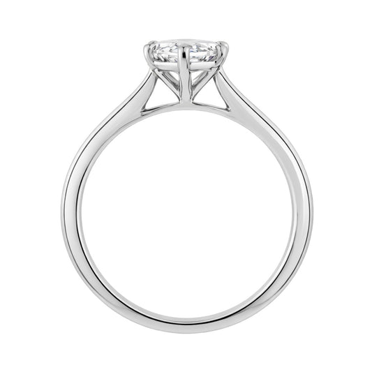 14K WHITE GOLD 2.00CT MARQUISE LAB DIAMOND LADIES SOLITAIRE RING - IGI CERTIFIED