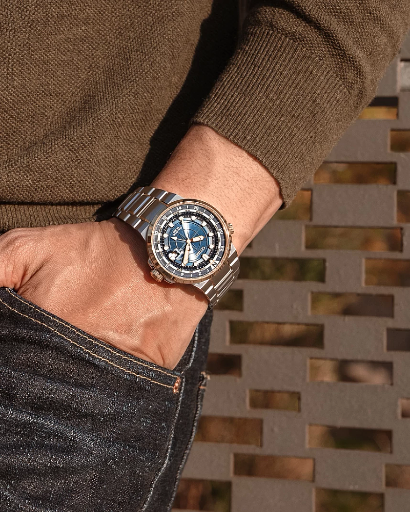 Endeavor Blue Dial Stainless Steel Bracelet BJ7144-52L | CITIZEN