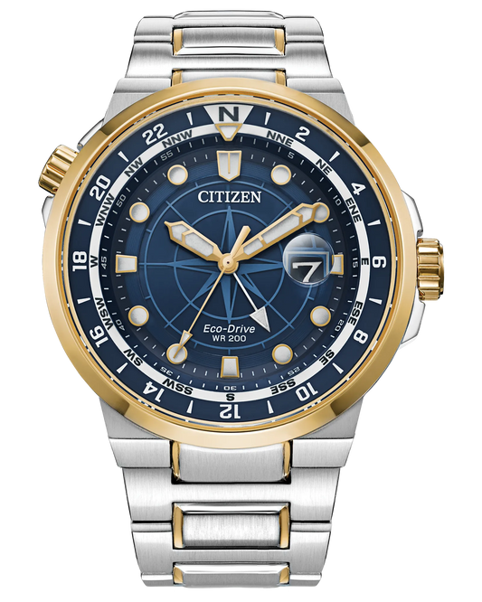 Endeavor Blue Dial Stainless Steel Bracelet BJ7144-52L | CITIZEN