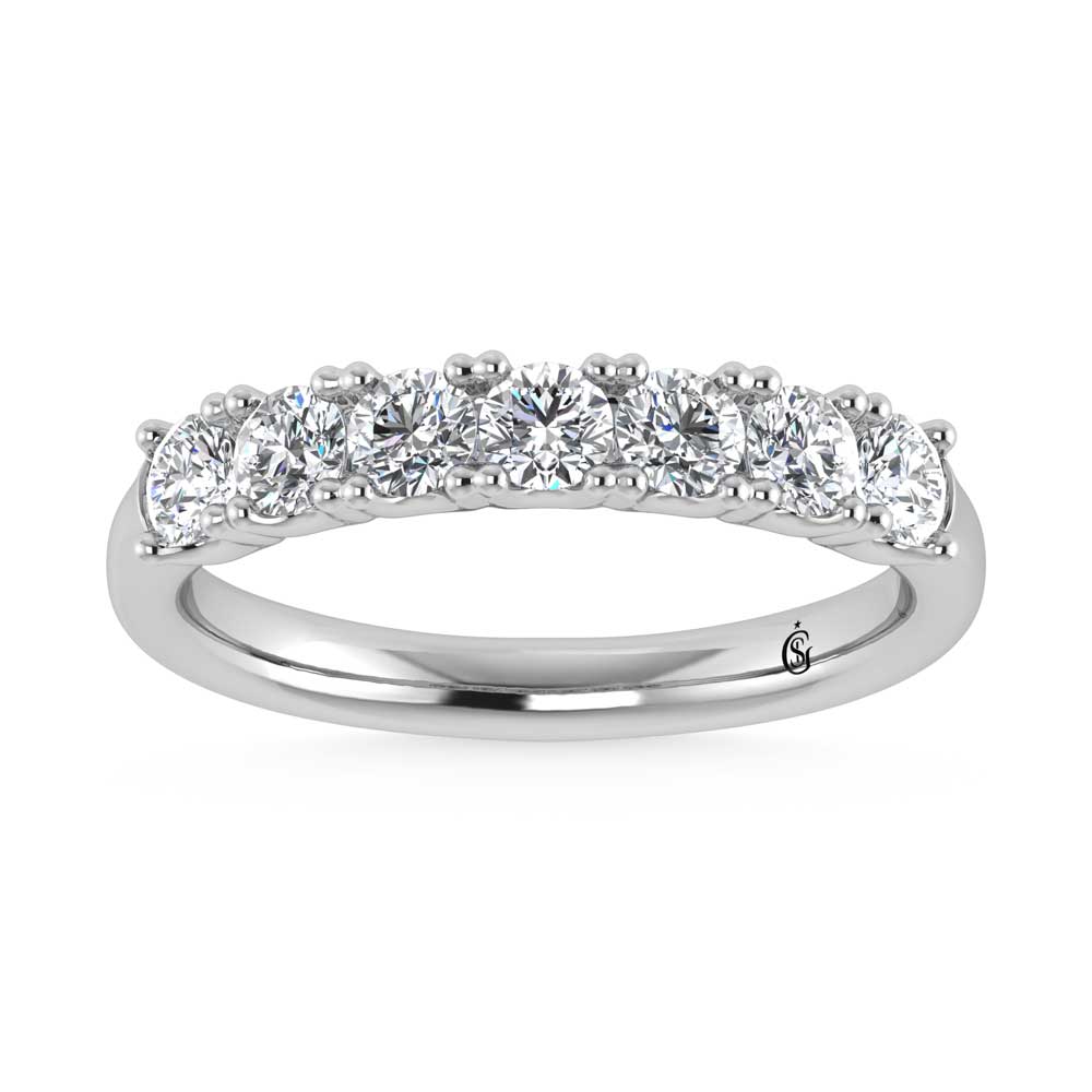 14K White Gold Lab Grown Diamond 7/8 CT Band