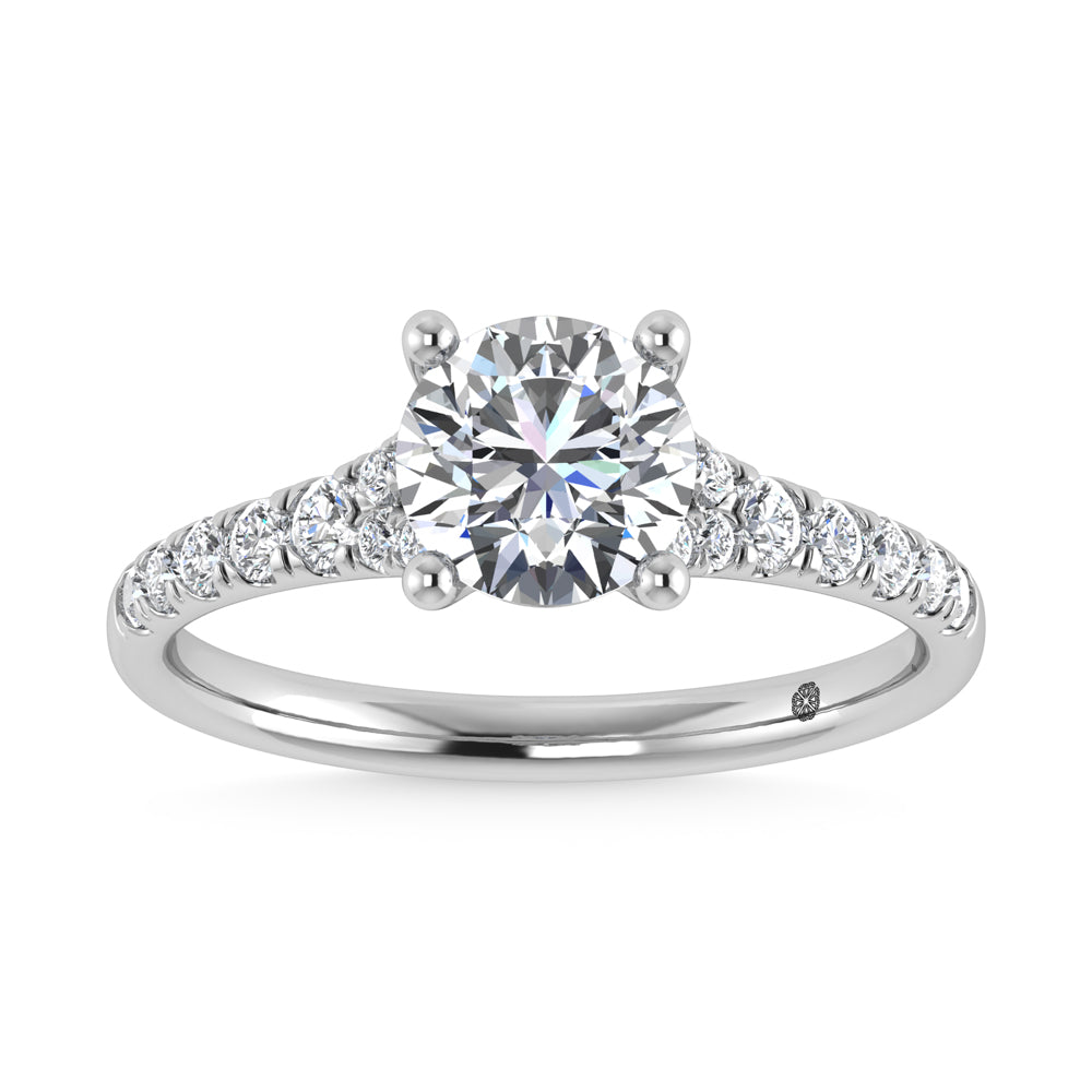 10K White Gold Lab Grown Diamond 1 1/4 CT Engagement Ring