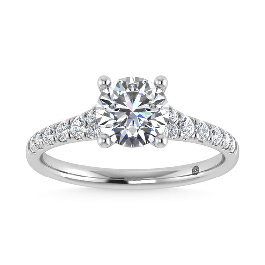 10K White Gold Lab Grown Diamond 1 1/4 CT Engagement Ring