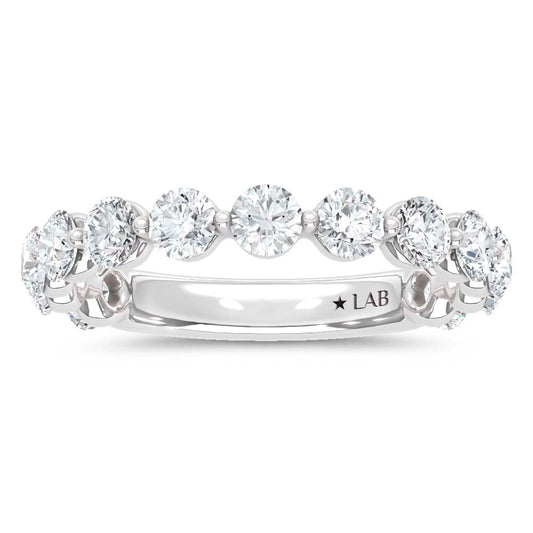14K White Gold Lab Grown Diamond 1 1/2 CT Anniversary Band