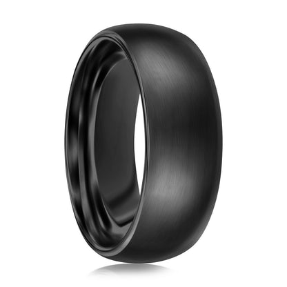 High Polished Tungsten Ring - Black Plated